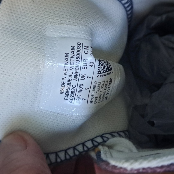 Converse Allstar Chuck Taylor Blue & Wine Tie Dye Hightop Sneakers Unisex - Picture 7 of 7